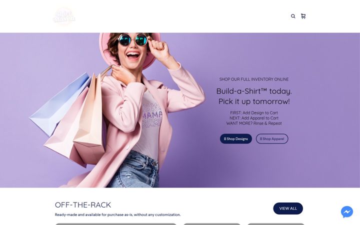 Screenshot di shirtmaven.com