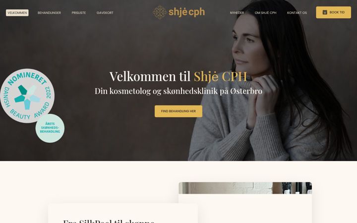 Screenshot di shjecph.dk