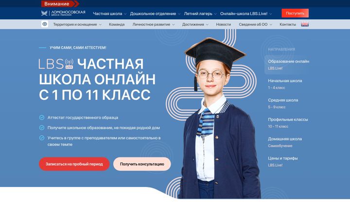 Screenshot of shkola-onlajn-33.ru