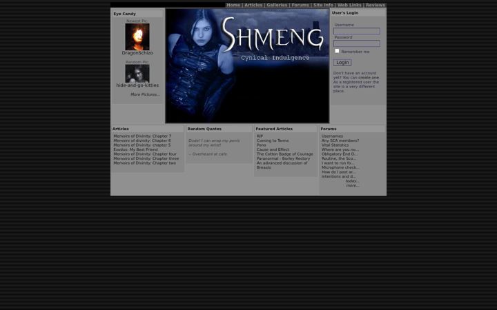 Screenshot of shmeng.com