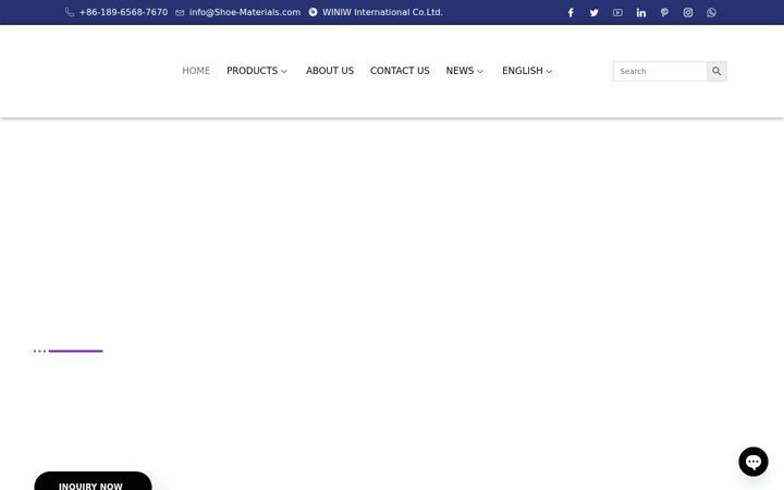 Ekrano kopija shoe-materials.com