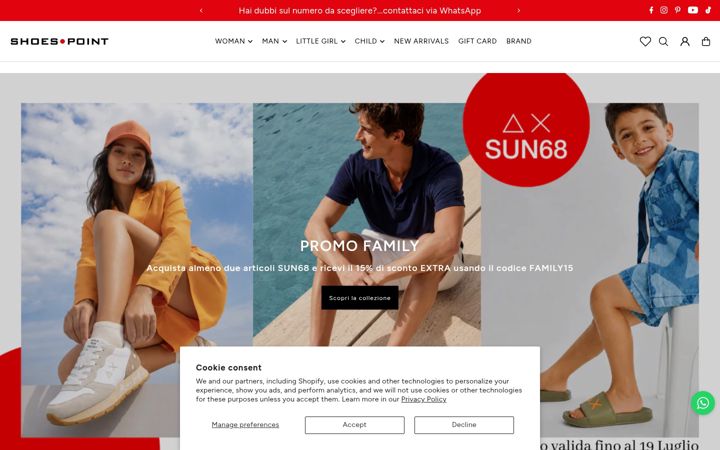 Screenshot of shoespoint.biz