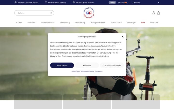 Screenshot of shootingequipment.de