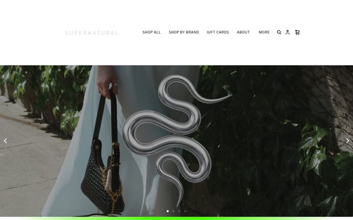 Skærmbillede af shopatsupernatural.com