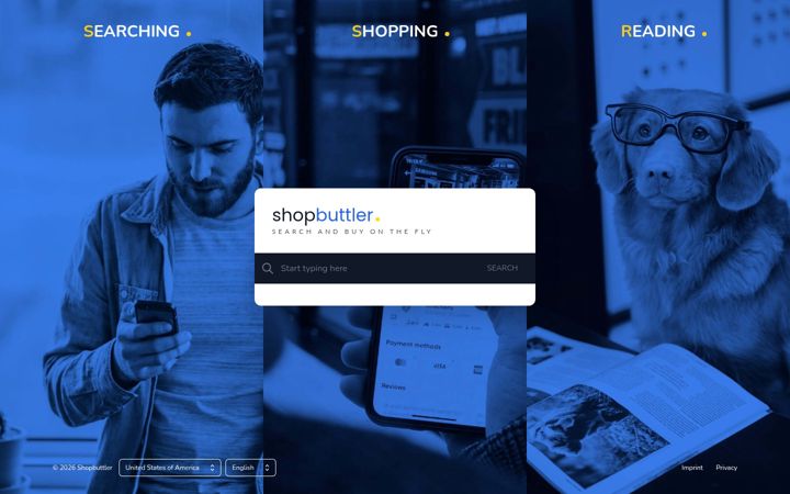 Capture d'écran de shopbuttler.com