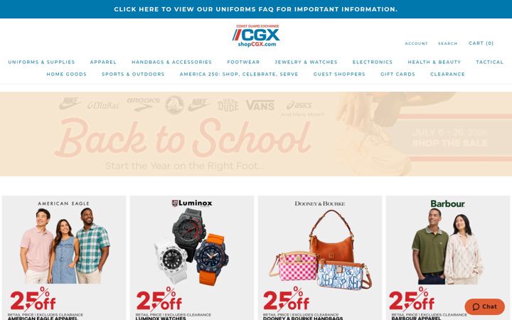 Screenshot of shopcgx.com