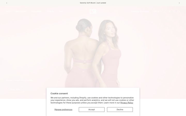 Screenshot of shopcsb.com