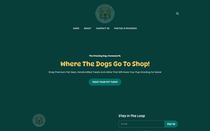 Screenshot of shopdroolingdog.com