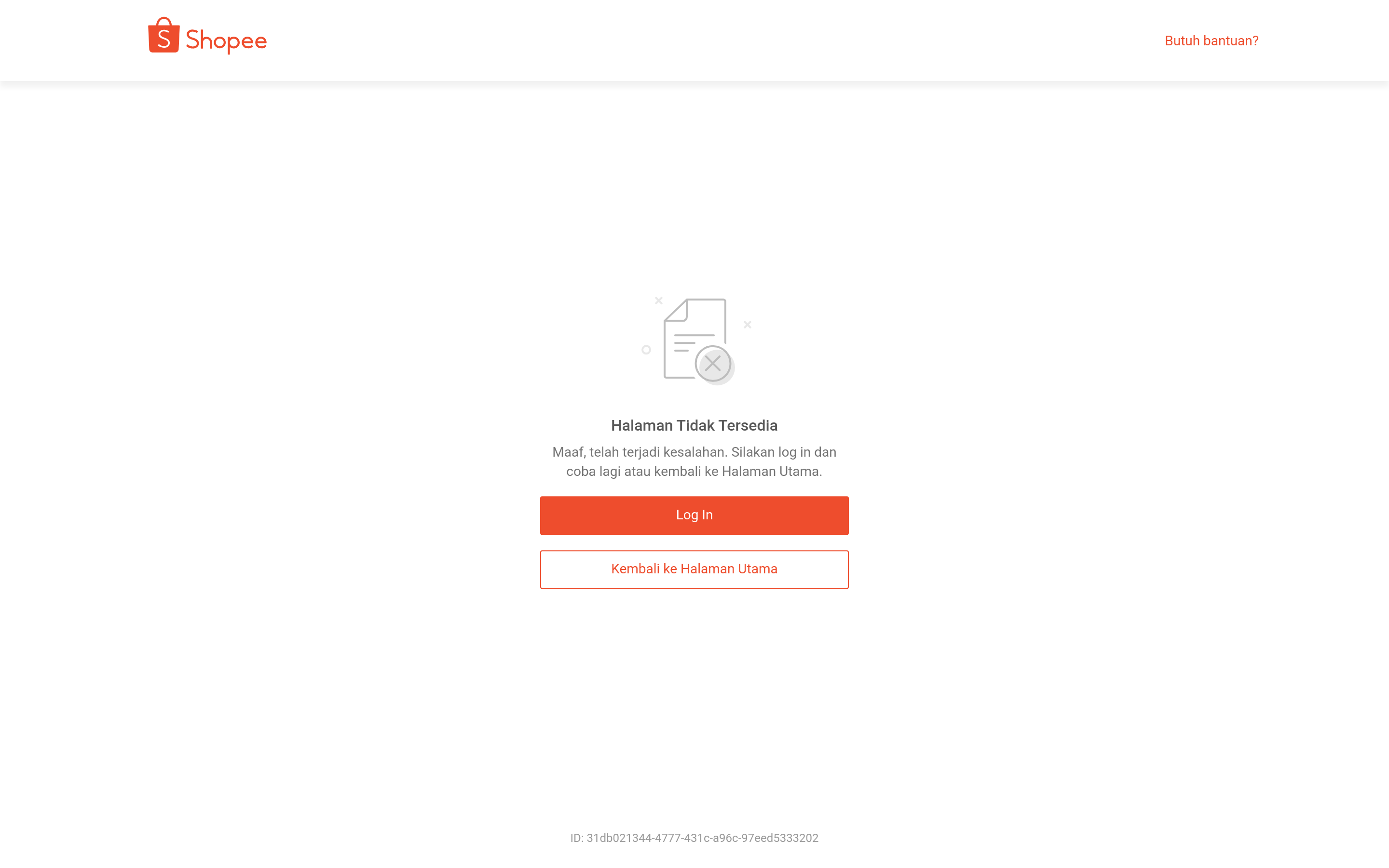 Screenshot of shopee.co.id