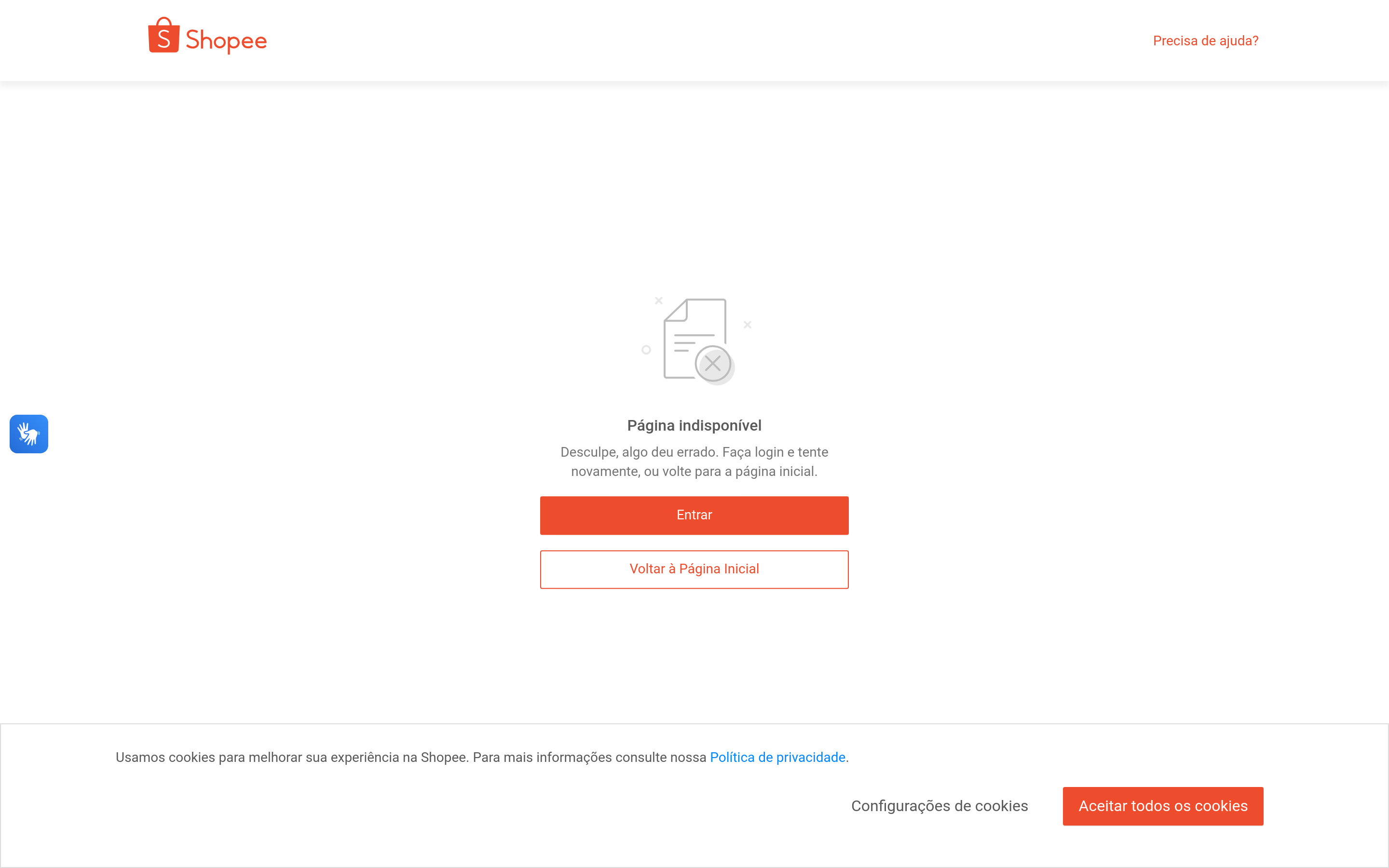 Screenshot of shopee.com.br