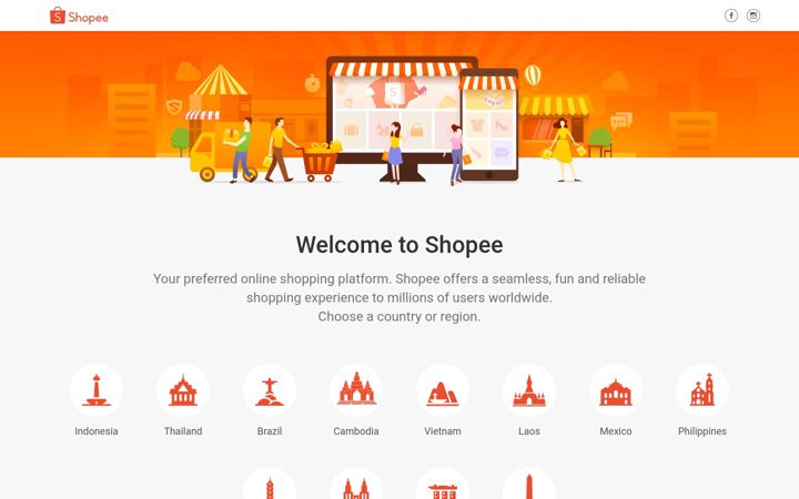 Screenshot of shopee.es