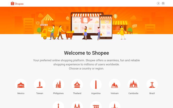 Screenshot of shopee.fr