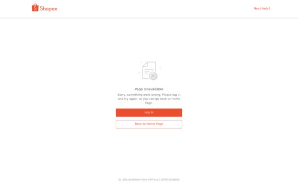 Screenshot of shopee.vn