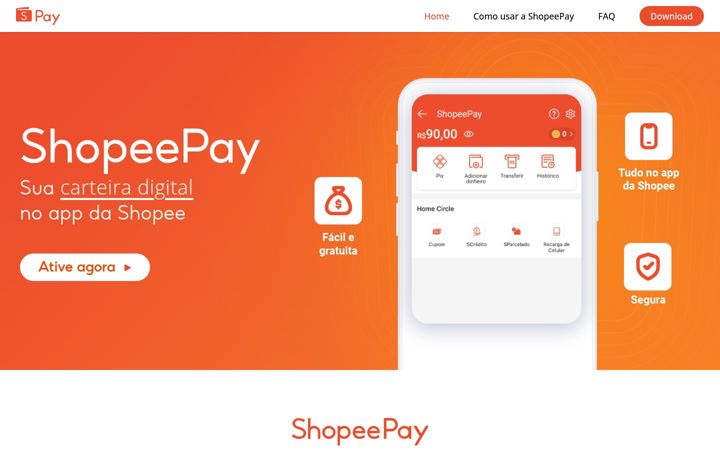 Screenshot ta' shopeepay.com.br