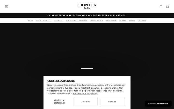 Screenshot of shopella.it