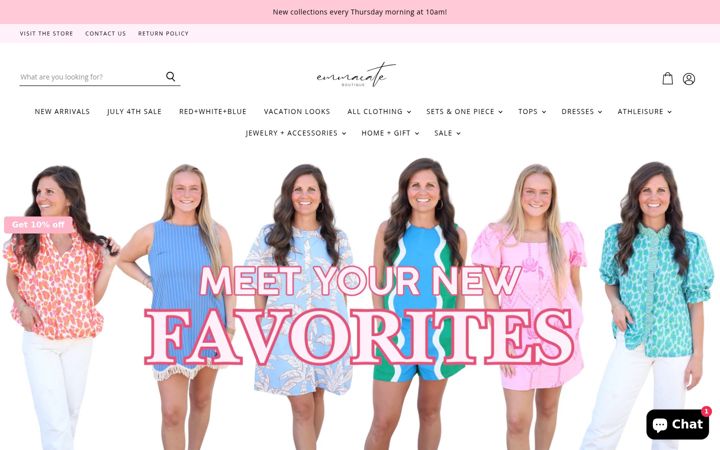 Screenshot of shopemmacate.com