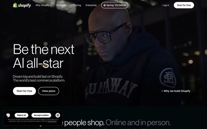 Captura de pantalla de shopifynetwork.com