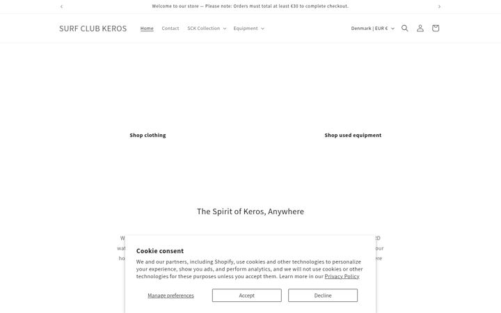 Screenshot of shopkeros.com