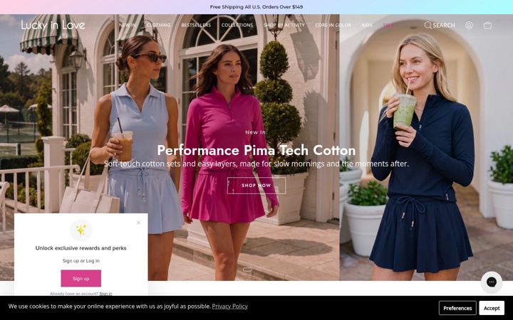 Screenshot of shopluckyinlove.com