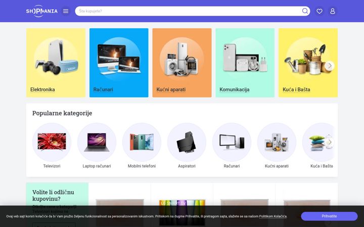 Screenshot of shopmania.rs