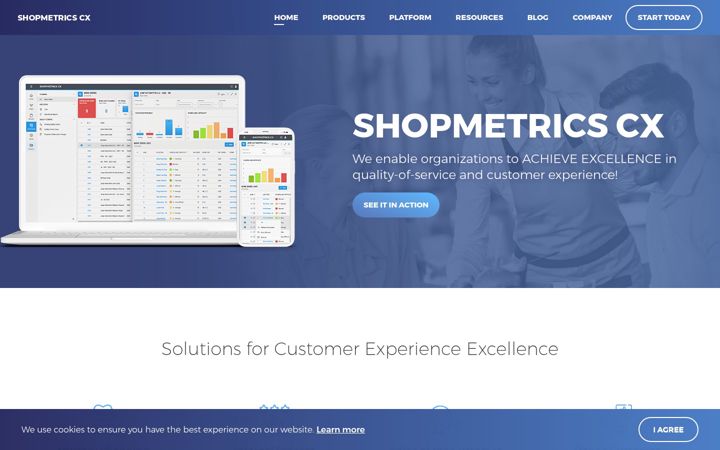 Screenshot of shopmetrics.com