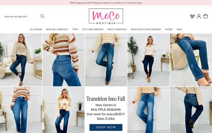 Screenshot of shopmoco.com