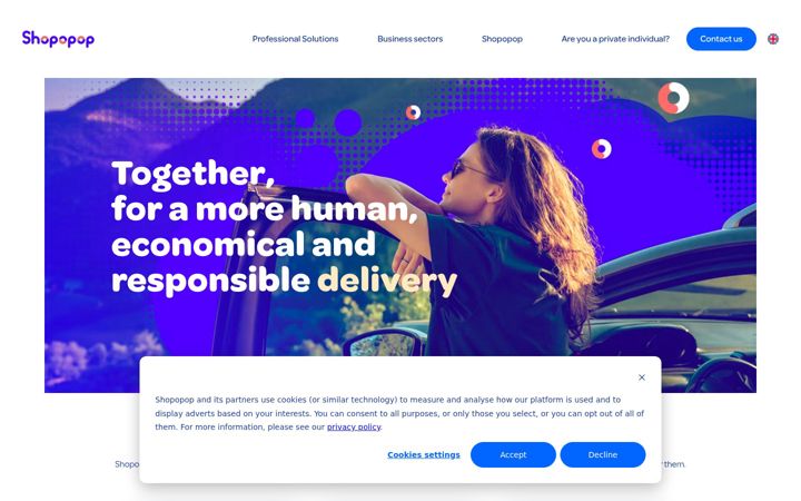 Screenshot of shopopop.com