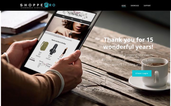 Screenshot of shoppepro.com