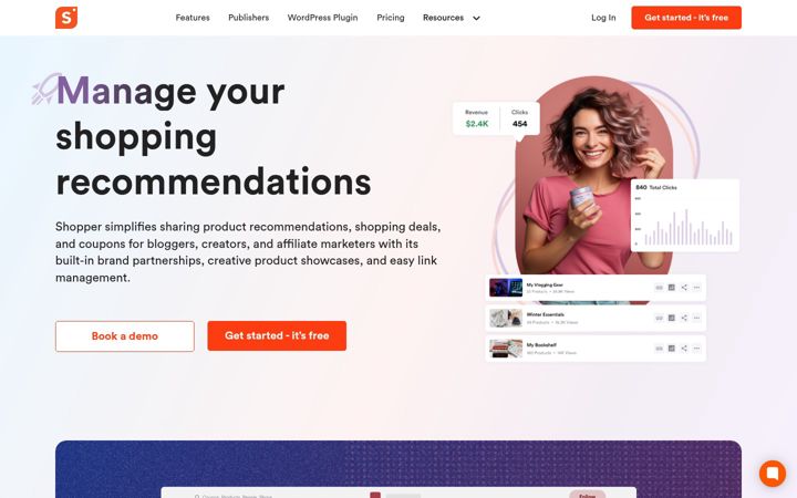 Screenshot of shopper.com