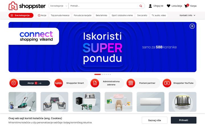 Screenshot of shoppster.rs