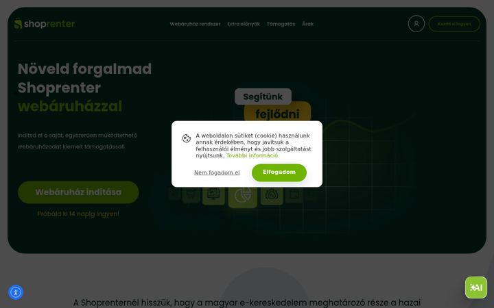 Screenshot di shoprenter.hu