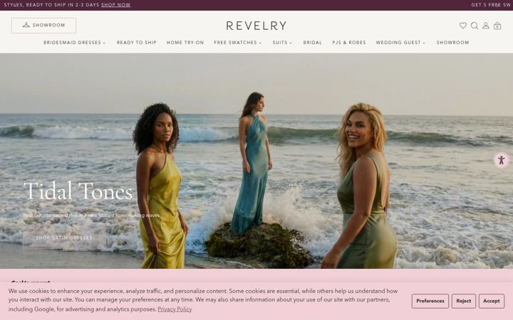 Screenshot of shoprevelry.com
