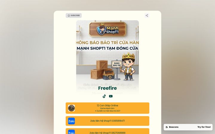 Screenshot of shopt1.com