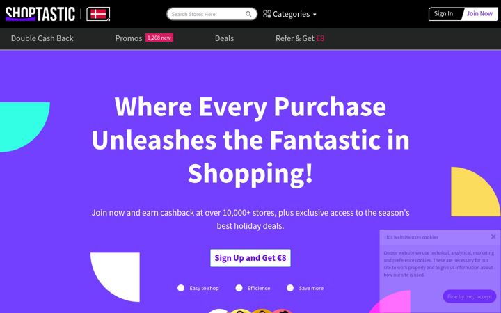 Screenshot of shoptastic.io