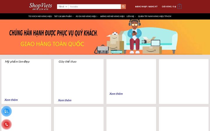 Screenshot of shopviets.com