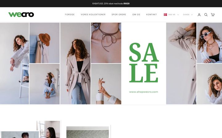 Screenshot of shopwecro.com