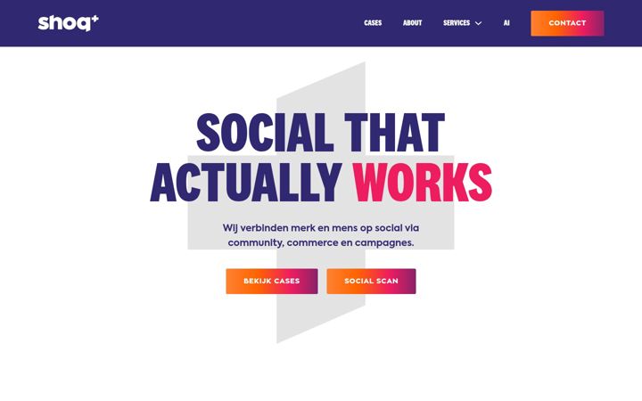 Skjámynd af shoq.nu