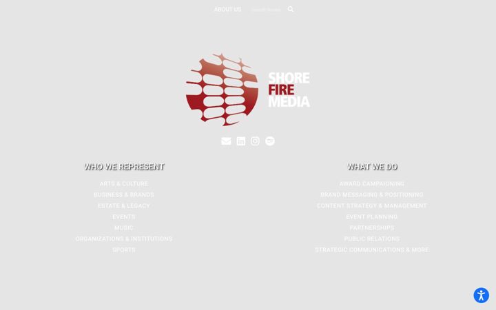 Captura de pantalla de shorefire.com