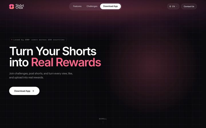 Screenshot ta' shortchall.com