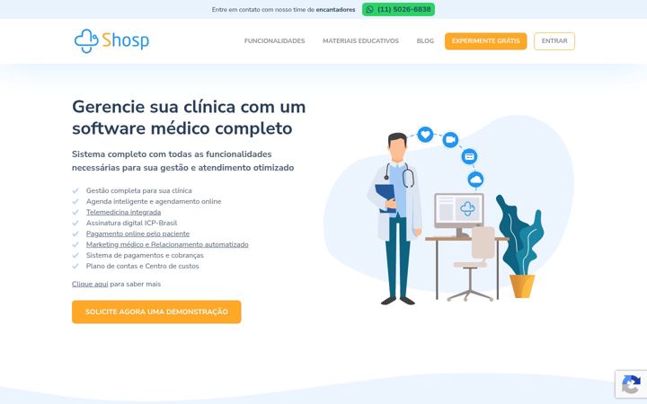 Screenshot of shosp.com.br
