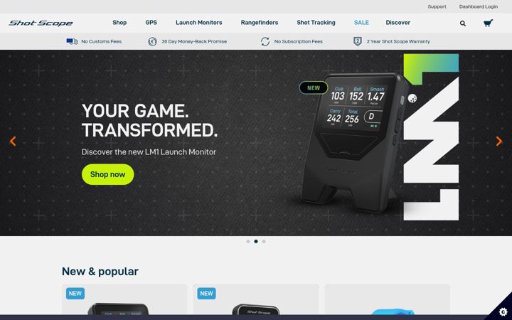 Screenshot of shotscope.com