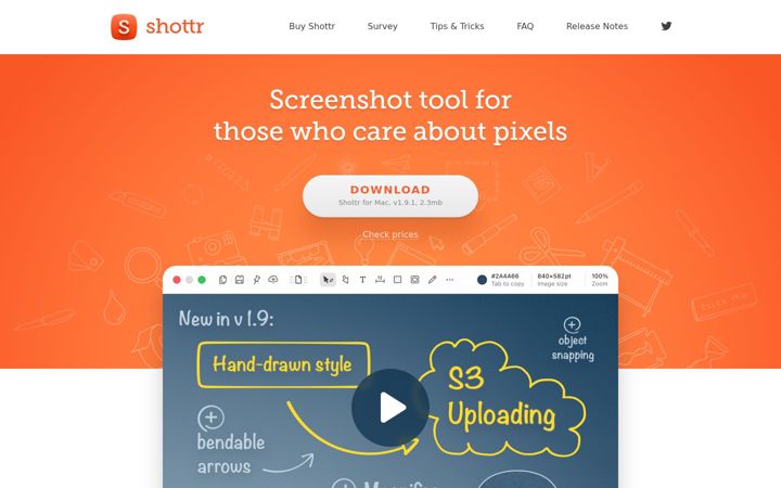 Screenshot of shottr.cc