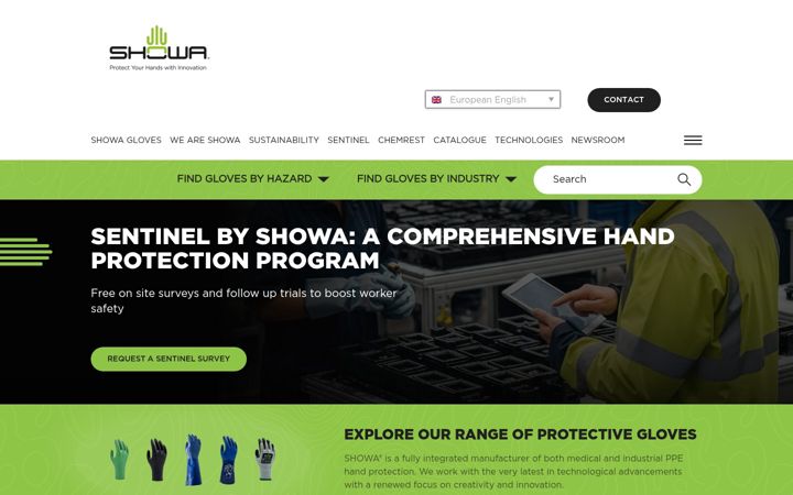 Screenshot van showagroup.com