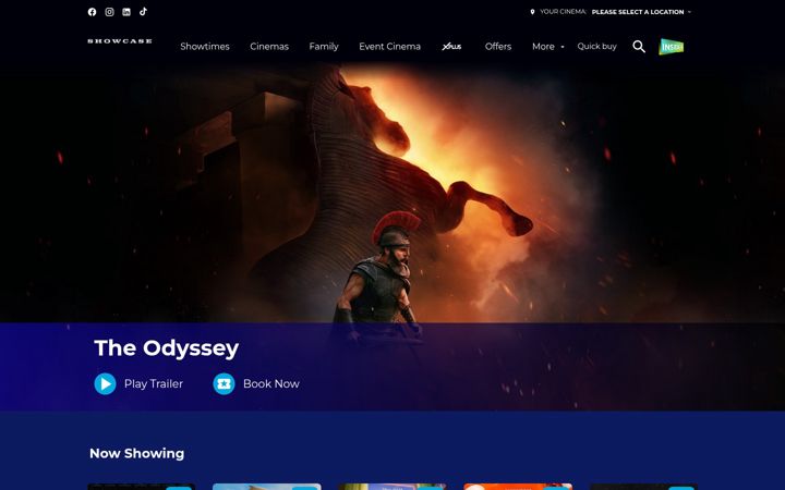 Screenshot of showcasecinemas.co.uk