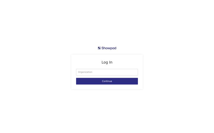 Screenshot ta' showpad.biz