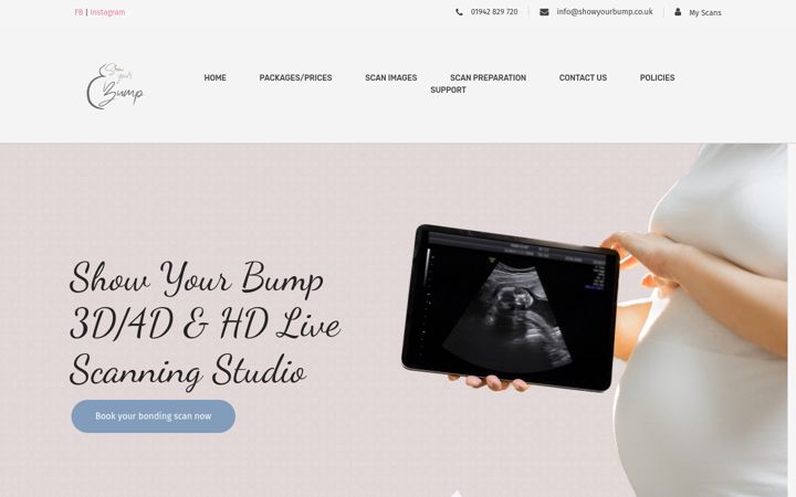 Екранна снимка на showyourbump.co.uk