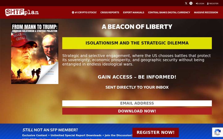 Screenshot of shtfplan.com