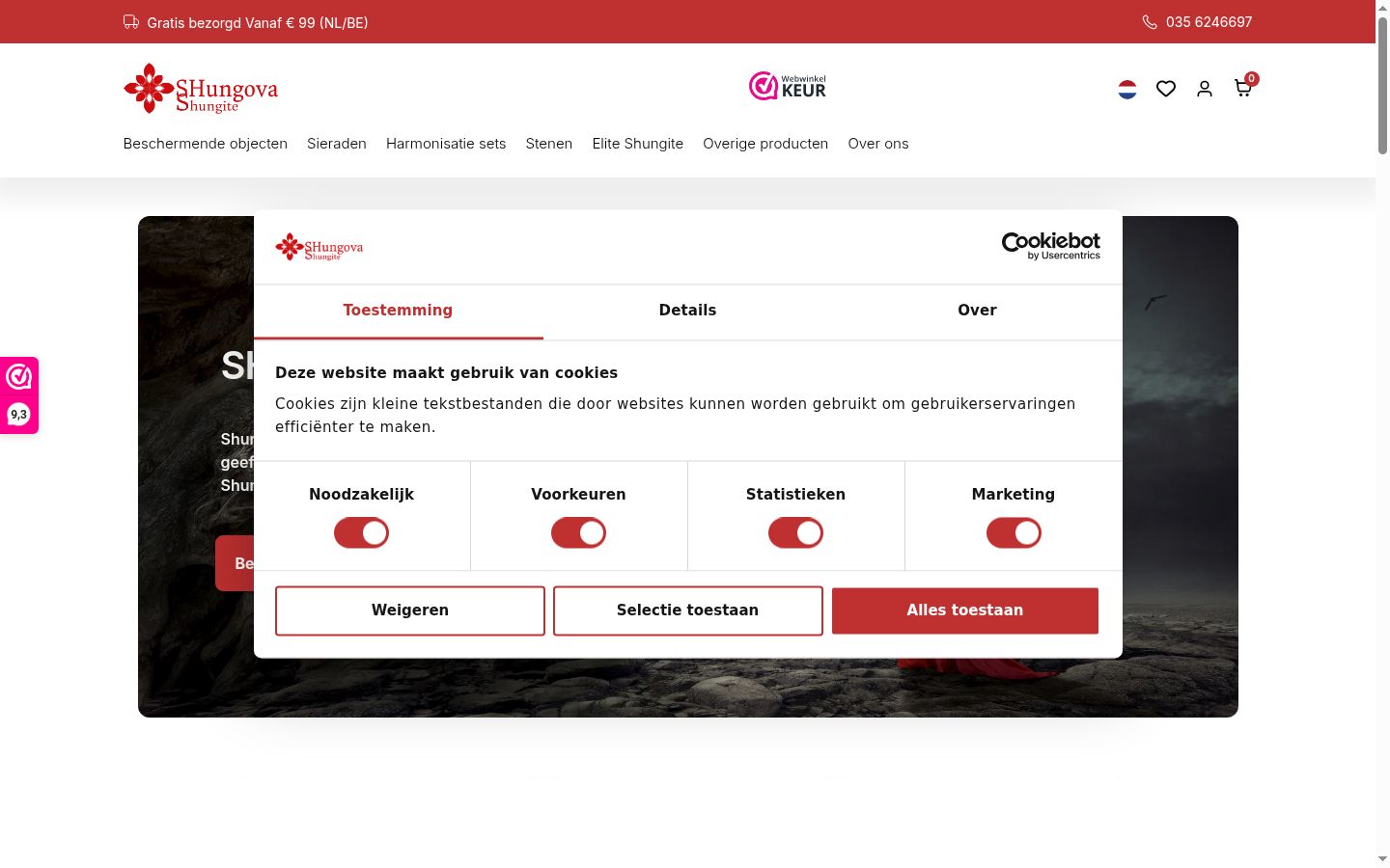 Ekraanipilt nõusolekubännerist, mida näidati enne mis tahes suhtlust