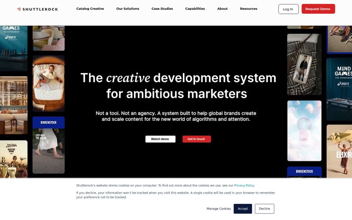 Screenshot of shuttlerock.com