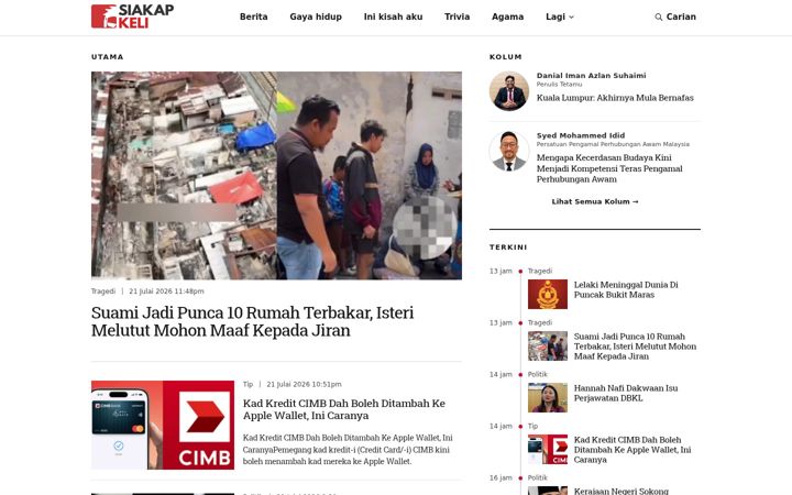 Screenshot of siakapkeli.my